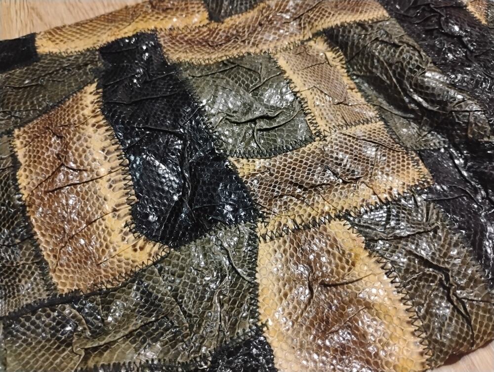 Vintage Anthony Paul Genuine Snake Skin Shoulder Bag Exotic Leather 80s 90s
